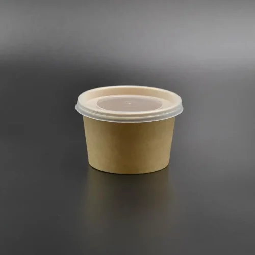 4497442199_w640_h640_supnitsa-kraft-d РД-Супниця 350мл з кришкою, 25шт/пач